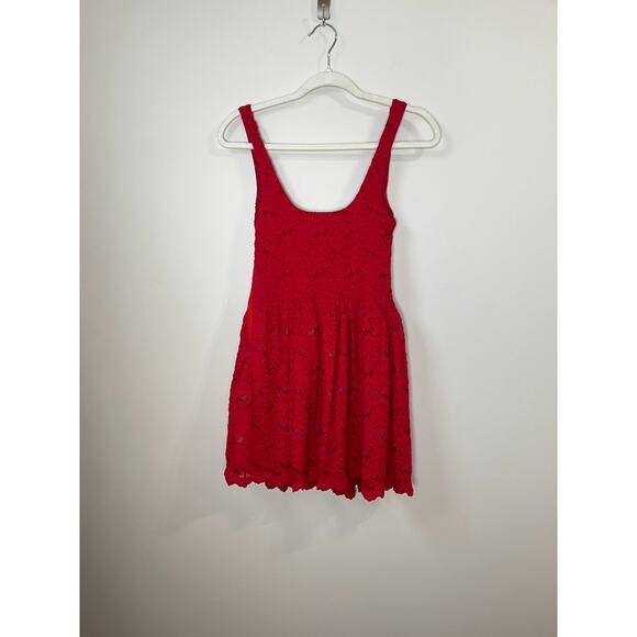NEW NWT Show Me Your Mumu Ricci Skort Dress Red Lace Size Medium - Picture 3 of 6